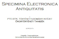 Specimina Electronica Antiquitatis (BTK)