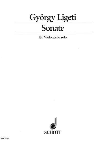 Ligeti György: Sonate für Violoncello solo. Mainz: Schott, 1990