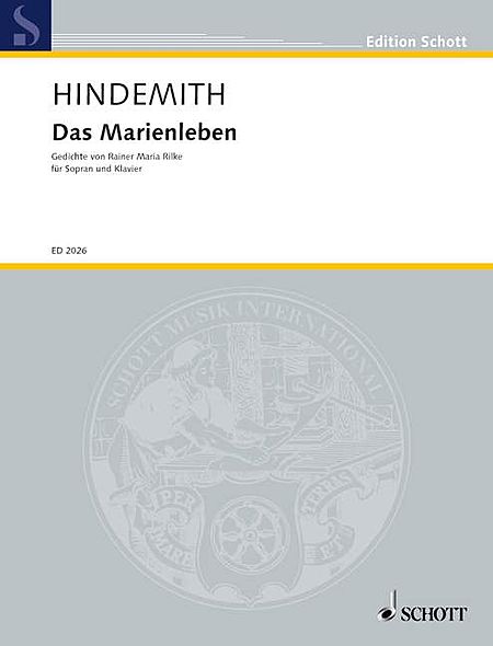 Paul Hindemith : Das Marienleben : für Sopran und Klavier