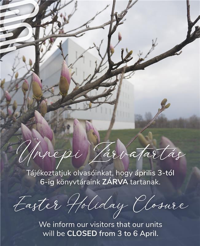 Tájékoztatás az ünnepi zárvatartásról 